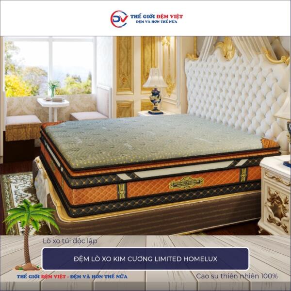 Đệm lò xo Kim Cương Limited Homelux 1